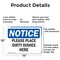 Signmission Please Place Dirty Dishes Here, 14 in W x Rectangle, Aluminum OS-2PACK-NS-A-1014-L-17552 - alternate 5